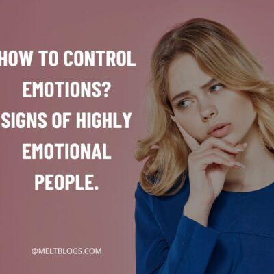 how to control emotions