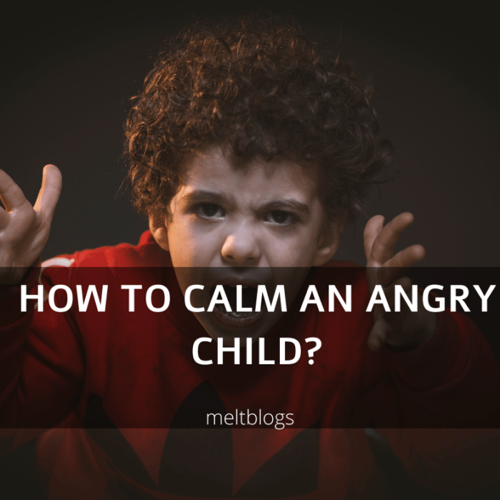 How to calm an angry child? - MELTBLOGS