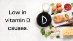 Low in Vitamin D causes.