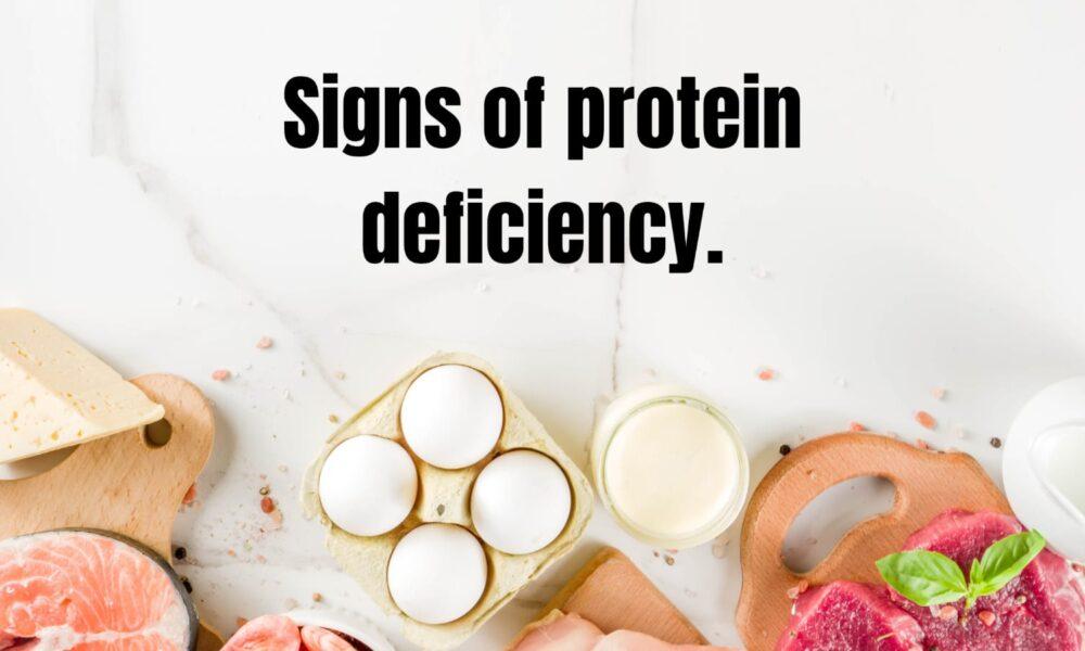 Signs of protein deficiency.