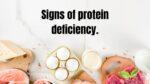 Signs of protein deficiency.