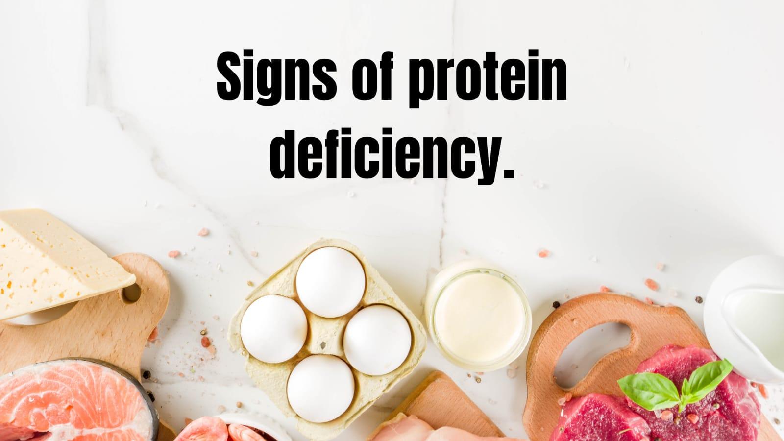 Signs of protein deficiency. MELTBLOGS