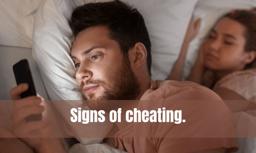 Signs of cheating.