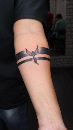 black band arm tattoo