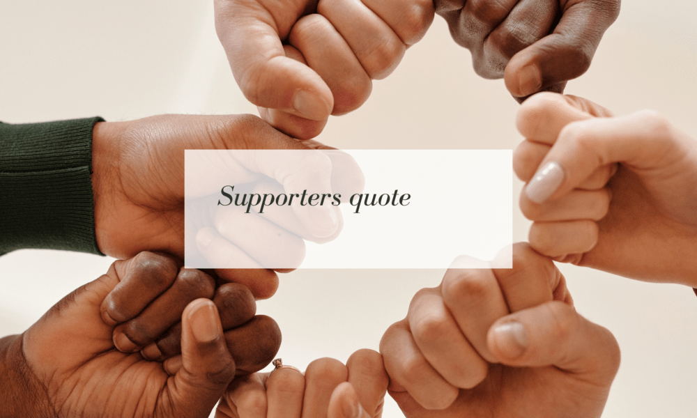 supporters quote