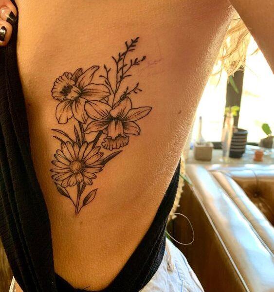 December Flower Tattoo.