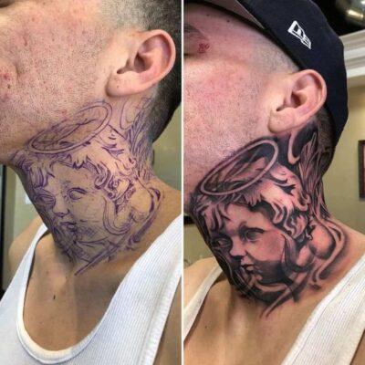 Hood Neck Tattoos.