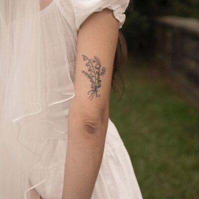 Lily of the valley tattoos.