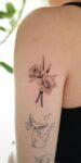 Narcissus flower tattoo.