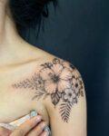 Hibiscus Flower Tattoo.