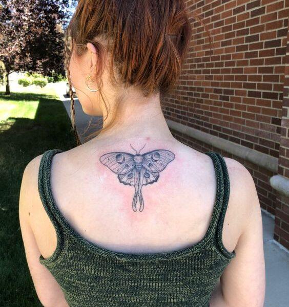 Luna Moth Tattoo.