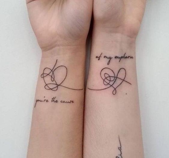 Fine line infinity symbol  soul mate tattoo  Infinity tattoos Infinity  tattoo designs Infinity couple tattoos