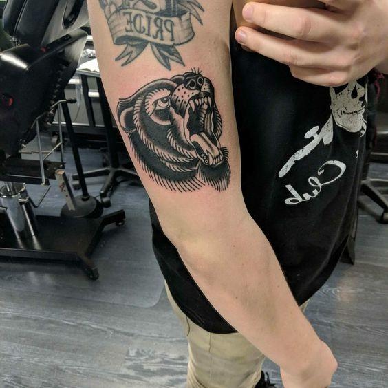 Traditional Bear Tattoo