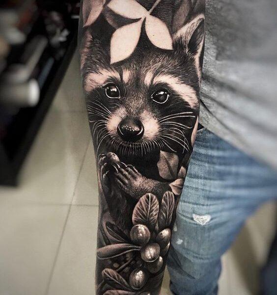 Animal sleeve tattoo
