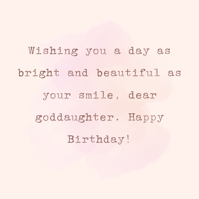 Birthday Wishes for Goddaughter. - MELTBLOGS