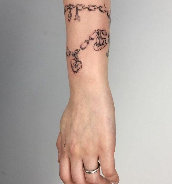 Chain Tattoos on Arm