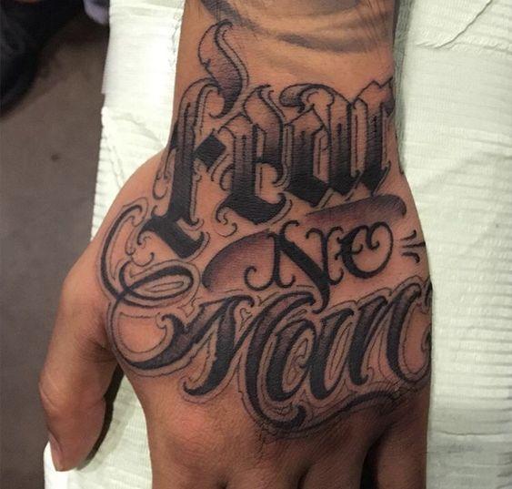 Fear no evil tattoo