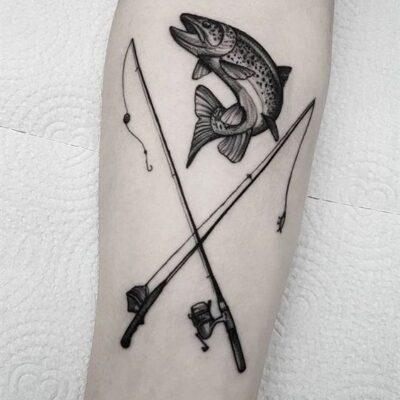 Fishing Pole Tattoo