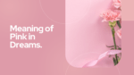 Meaning of Pink in Dreams