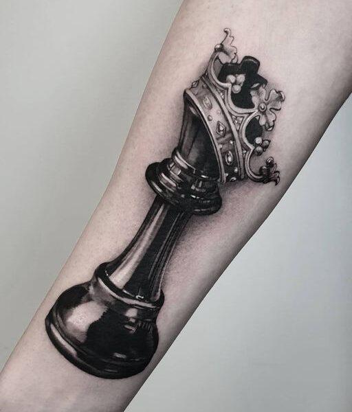 Queen Chess Piece Tattoo