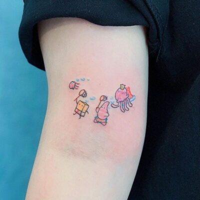 Small Spongebob Tattoos