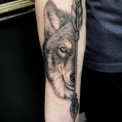 Wolf pack tattoo