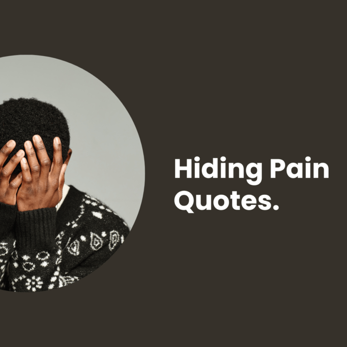 Hiding Pain Quotes. - MELTBLOGS