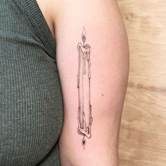 Candle Burning at Both Ends Tattoo